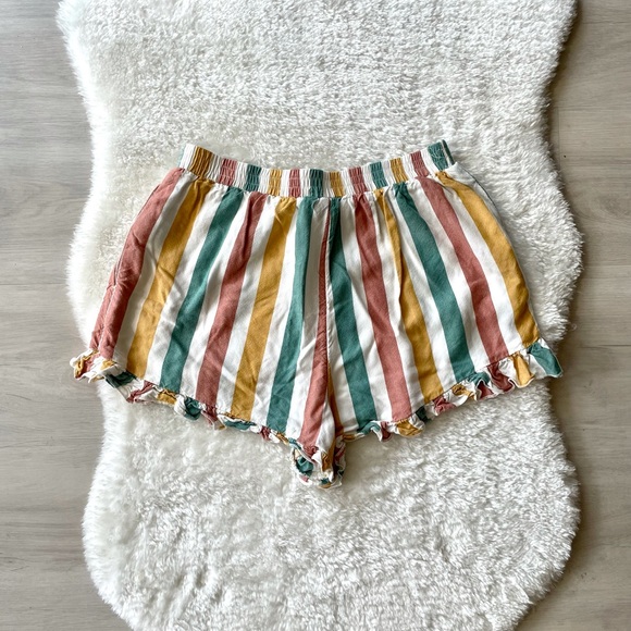 Striped Flowy Shorts - Picture 3 of 3